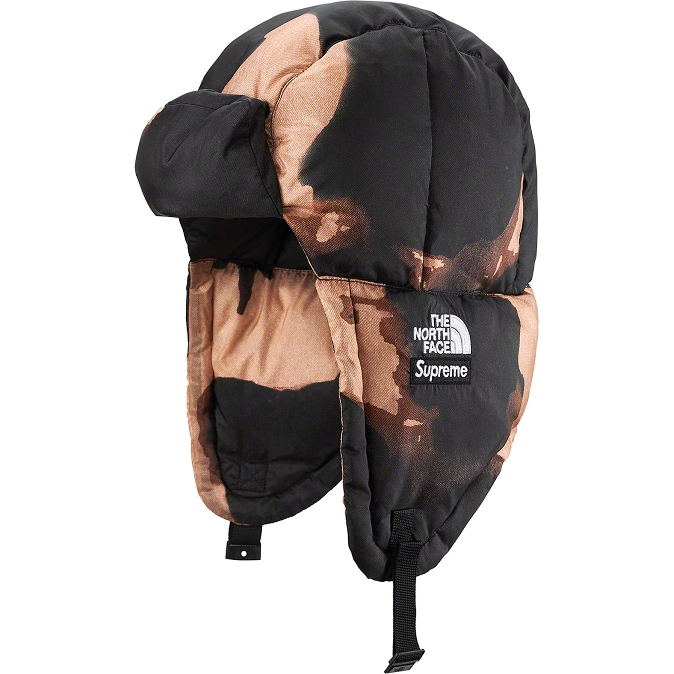 Supreme®/The North Face® Bleached Denim Print Nuptse Trooper view 5